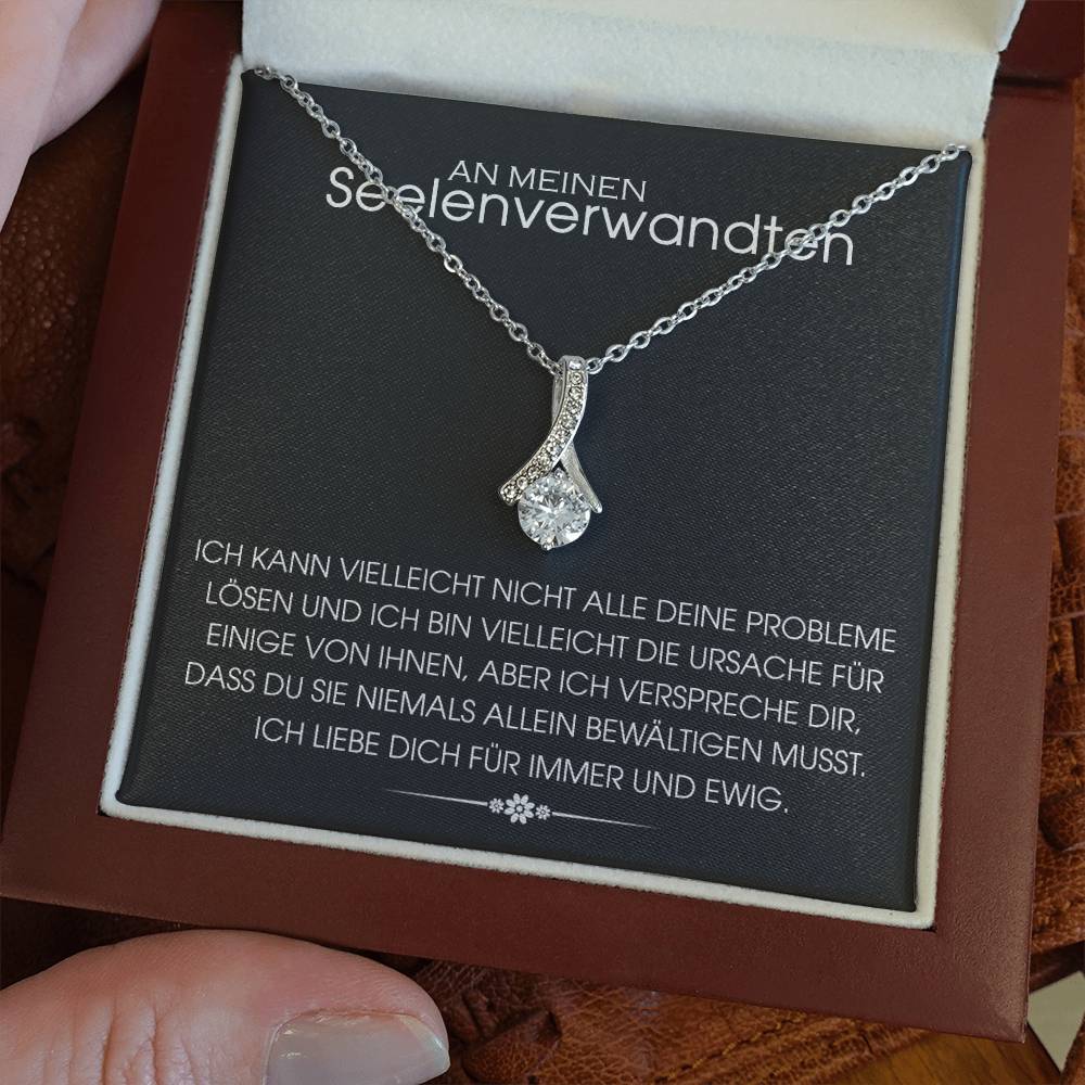 An meinen Seelenverwandten – Halskette mit Liebesanhänger