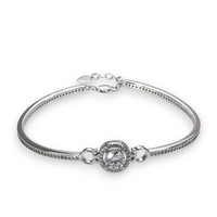 Frau Silber Diamant-Armband