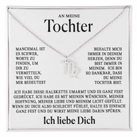 An meine Tochter - Sternzeichen-Halskette