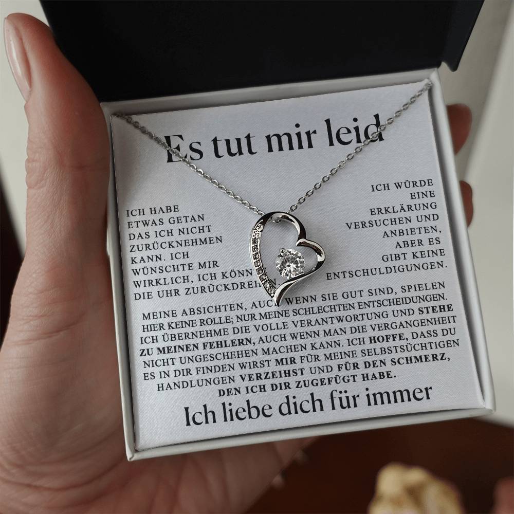 Entschuldigungsgeschenk für Sie - Herzkette