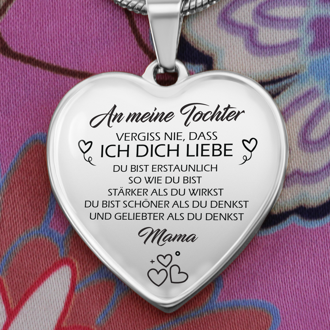 An meine Tochter vergiss nie, dass ich dich liebe, deinen Mama